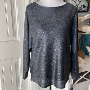 ALFANI silver grey blouse NEW with TAGS